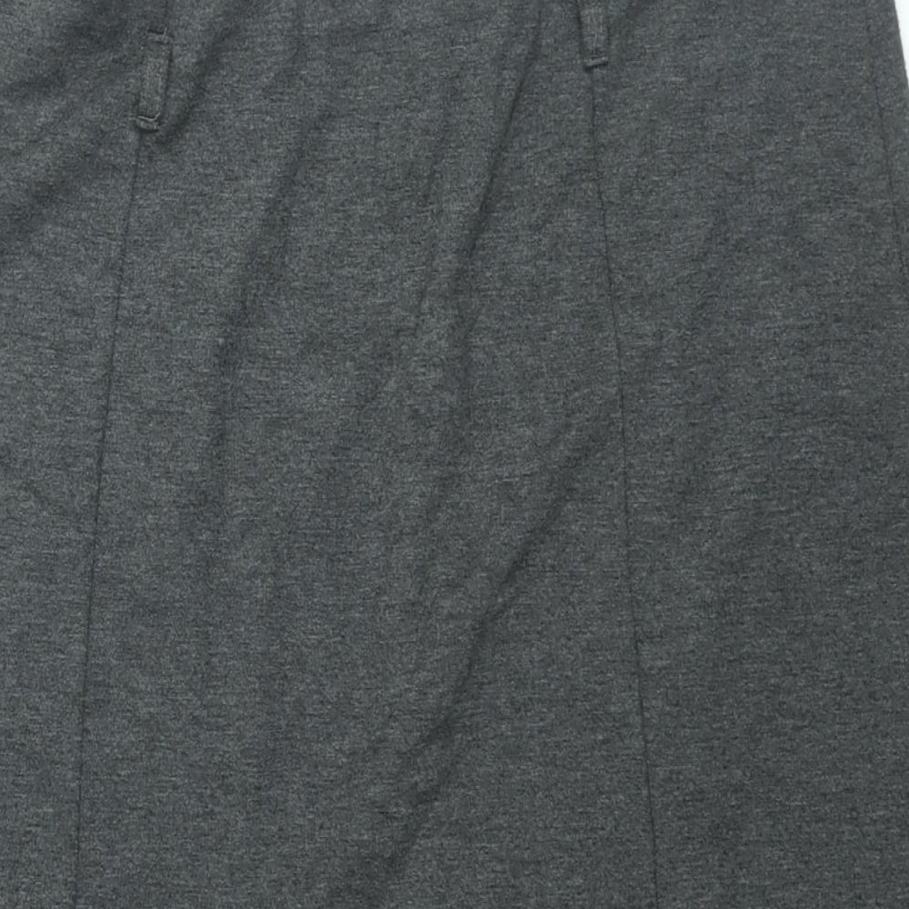 Yours Womens Grey Polyester Straight & Pencil Skirt Size 18