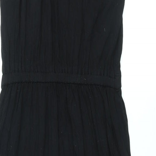 Dorothy Perkins Womens Black Polyester Maxi Size 10 V-Neck Pullover