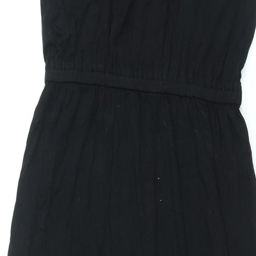 Dorothy Perkins Womens Black Polyester Maxi Size 10 V-Neck Pullover