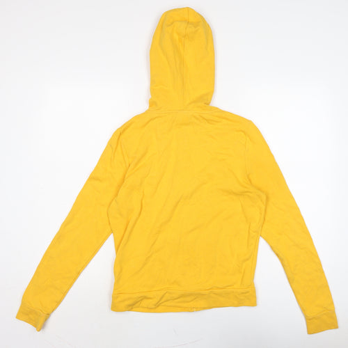 Victoria's Secret Womens Yellow Cotton Full Zip Hoodie Size 10
