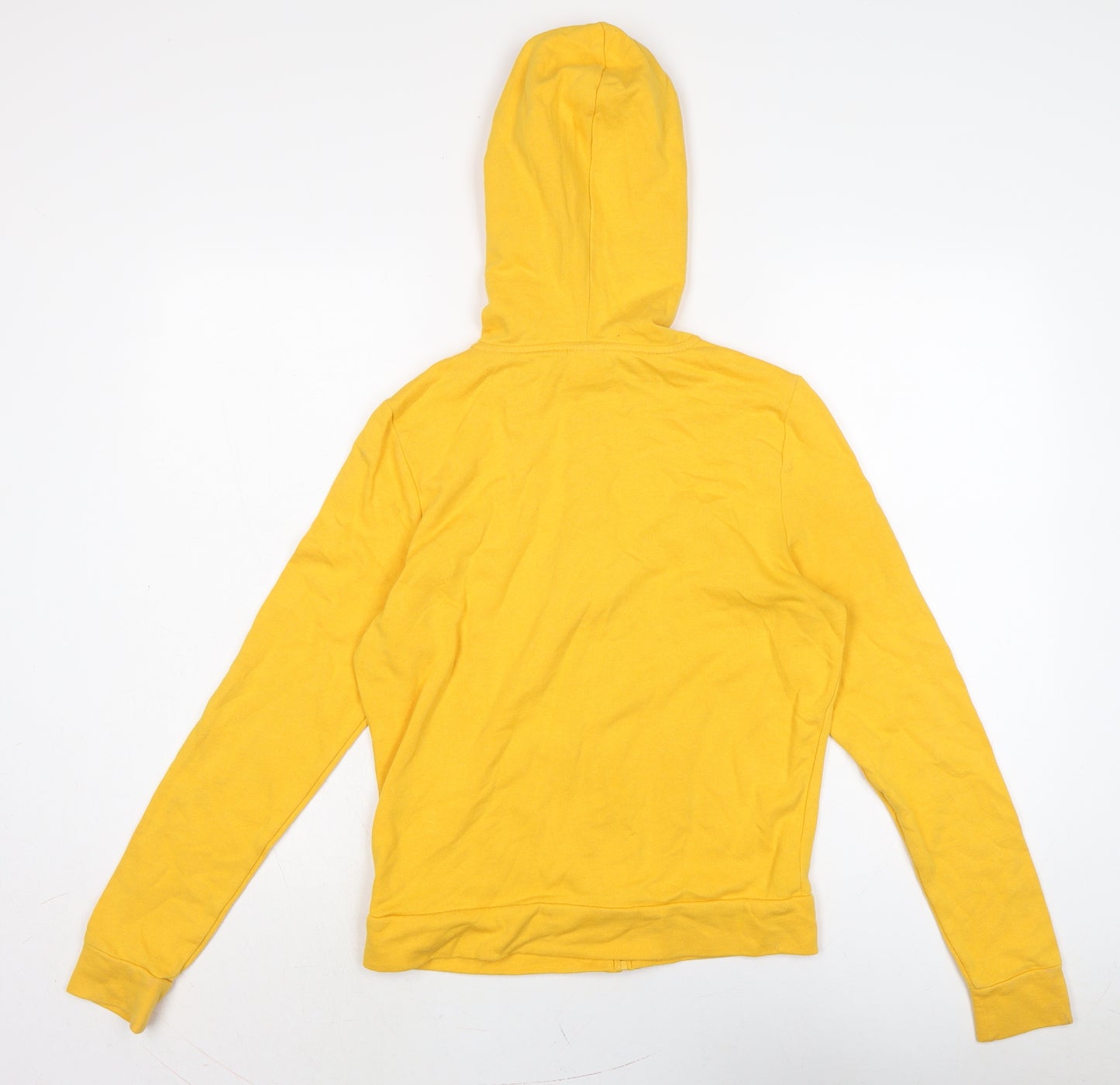 Victoria's Secret Womens Yellow Cotton Full Zip Hoodie Size 10
