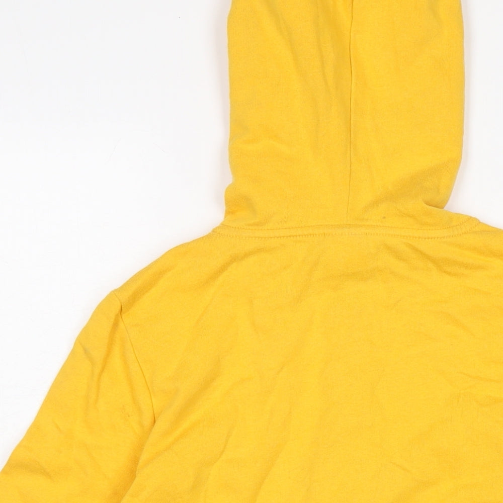Victoria's Secret Womens Yellow Cotton Full Zip Hoodie Size 10