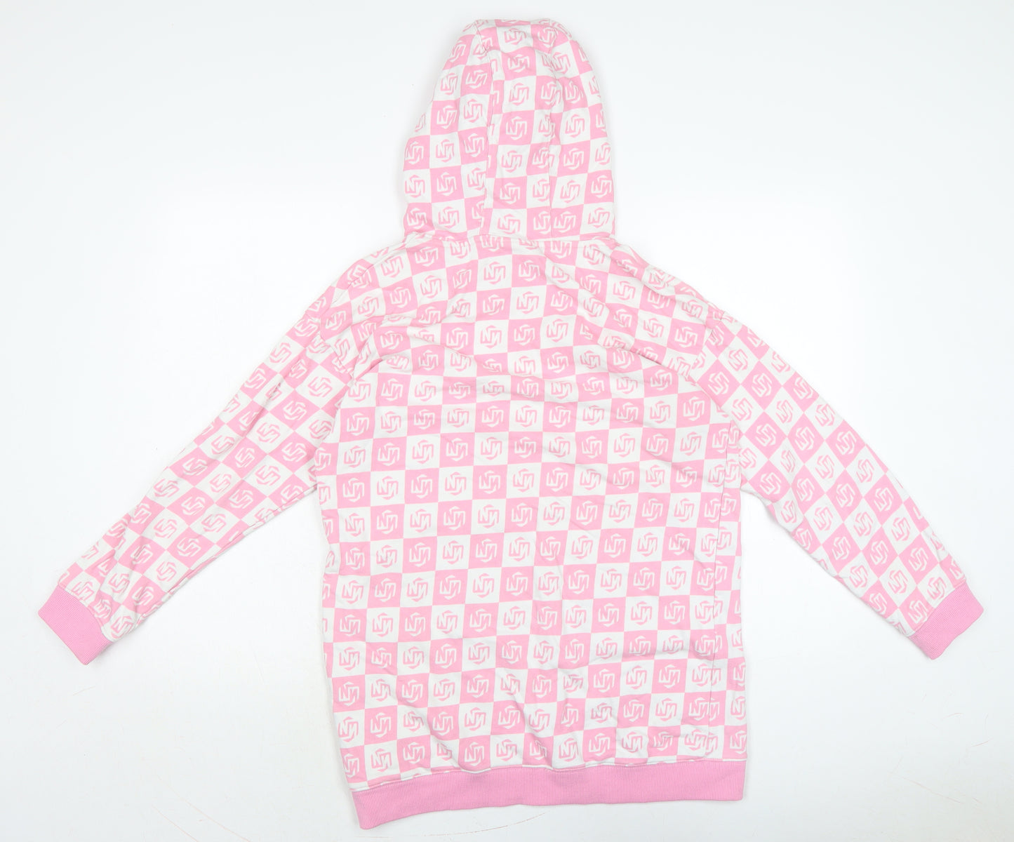 Norris nuts Womens Pink Cotton Pullover Hoodie Size 14