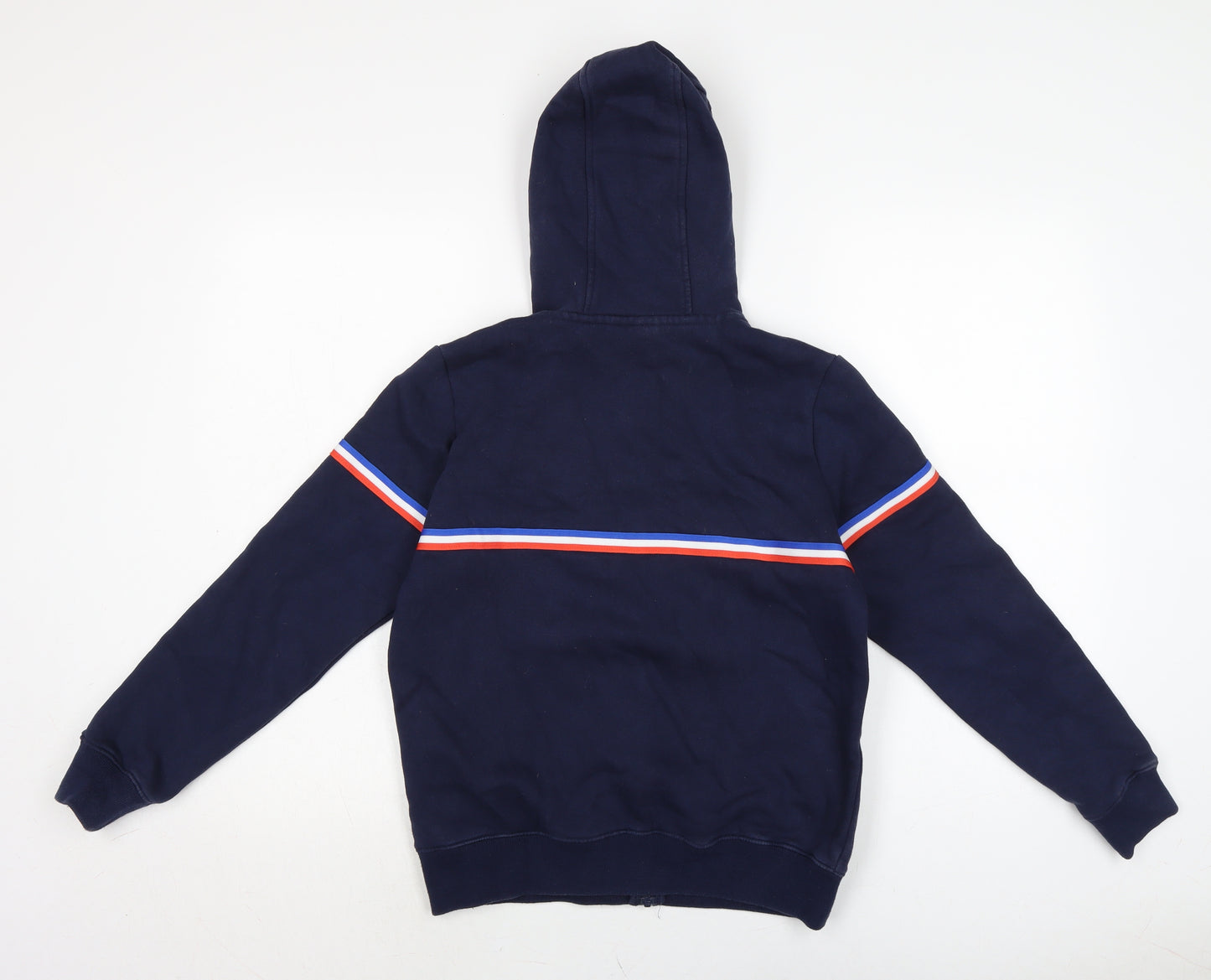 Macron Boys Blue Cotton Full Zip Hoodie Size M