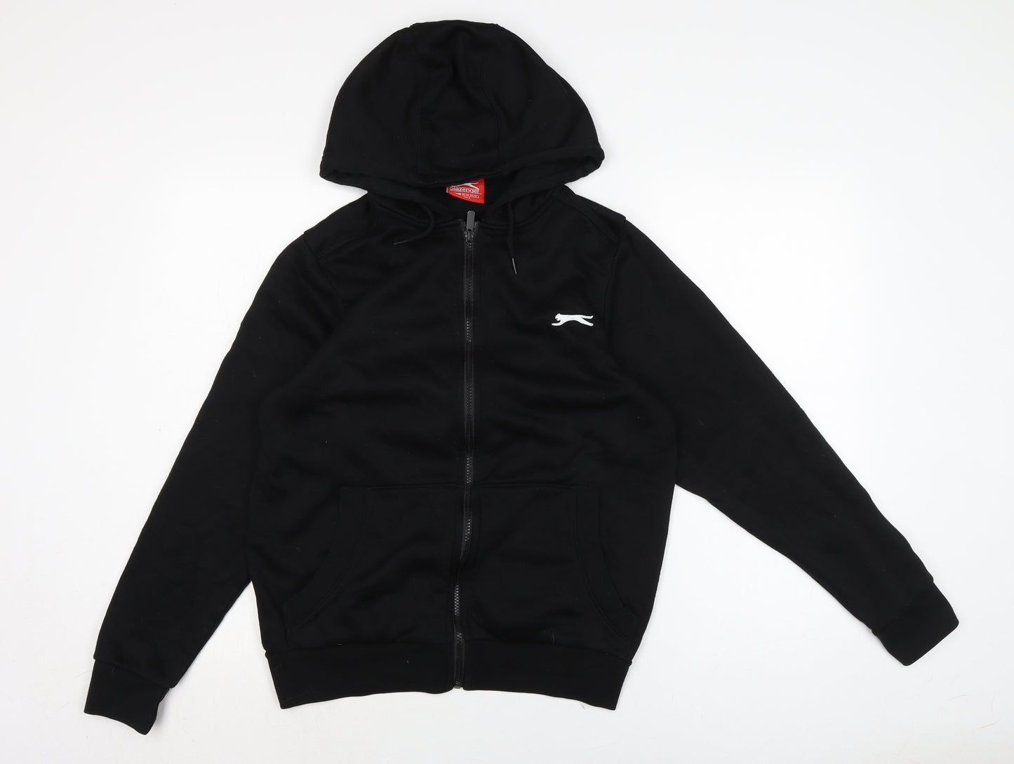 Slazenger Mens Black Cotton Full Zip Hoodie Size XS
