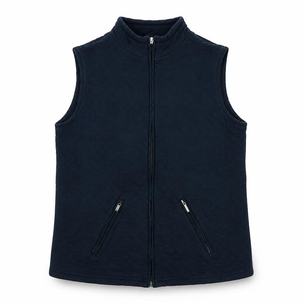 Bonmarché Womens Blue Gilet Waistcoat Size M Zip