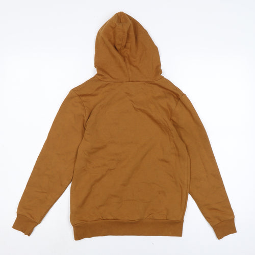 H&M Boys Brown Cotton Pullover Hoodie Size 8-9 Years