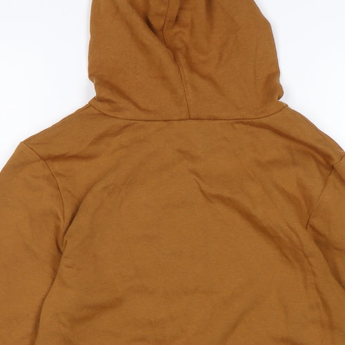 H&M Boys Brown Cotton Pullover Hoodie Size 8-9 Years