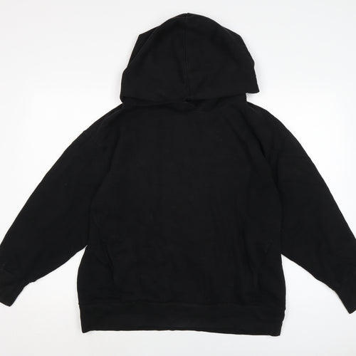Gap Womens Black Cotton Pullover Hoodie Size M