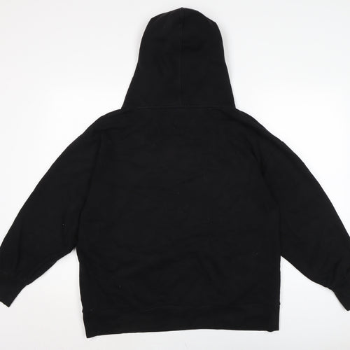 Gap Womens Black Cotton Pullover Hoodie Size M