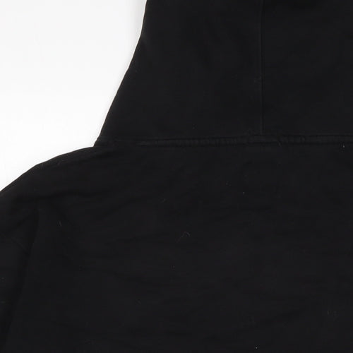 Gap Womens Black Cotton Pullover Hoodie Size M