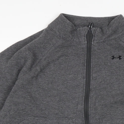 Under armour Womens Grey Cotton Full Zip Sweatshirt Size S