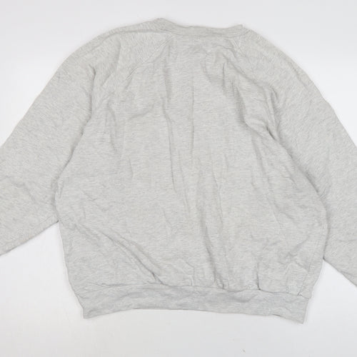 Topman Mens Grey Cotton Pullover Sweatshirt Size M