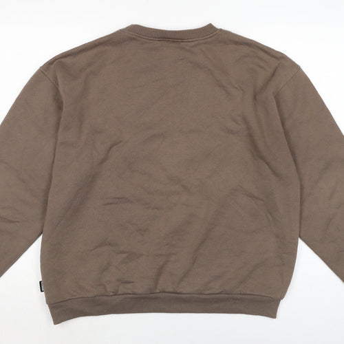 Minga Mens Brown Cotton Pullover Sweatshirt Size M