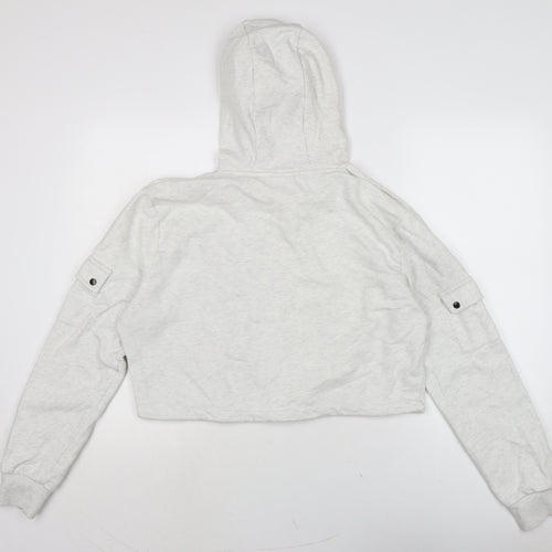 ellesse Womens Grey Cotton Pullover Hoodie Size 16