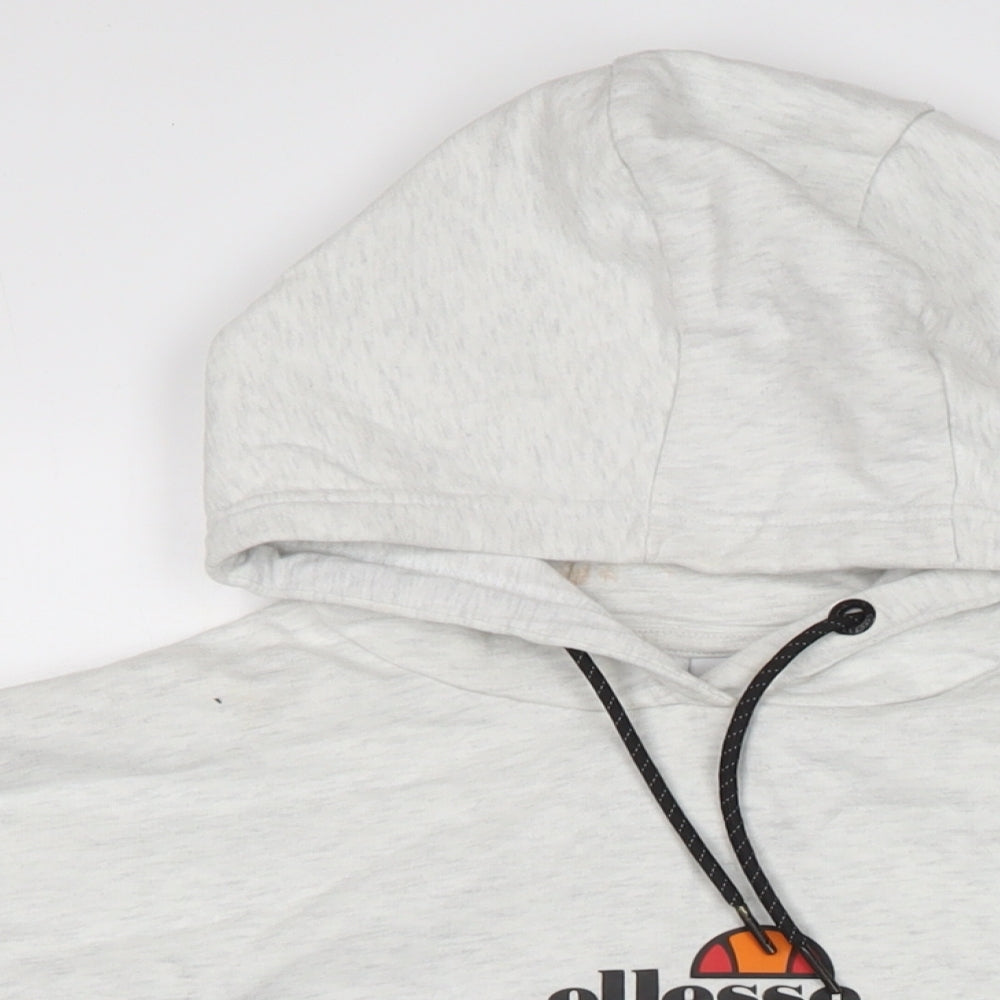 ellesse Womens Grey Cotton Pullover Hoodie Size 16