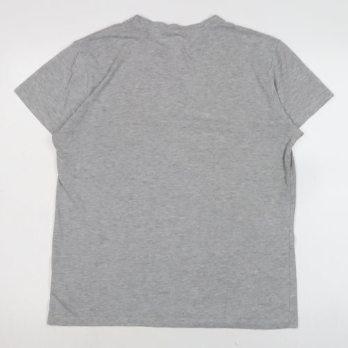 Marvel Mens Grey Cotton T-Shirt Size L Crew Neck