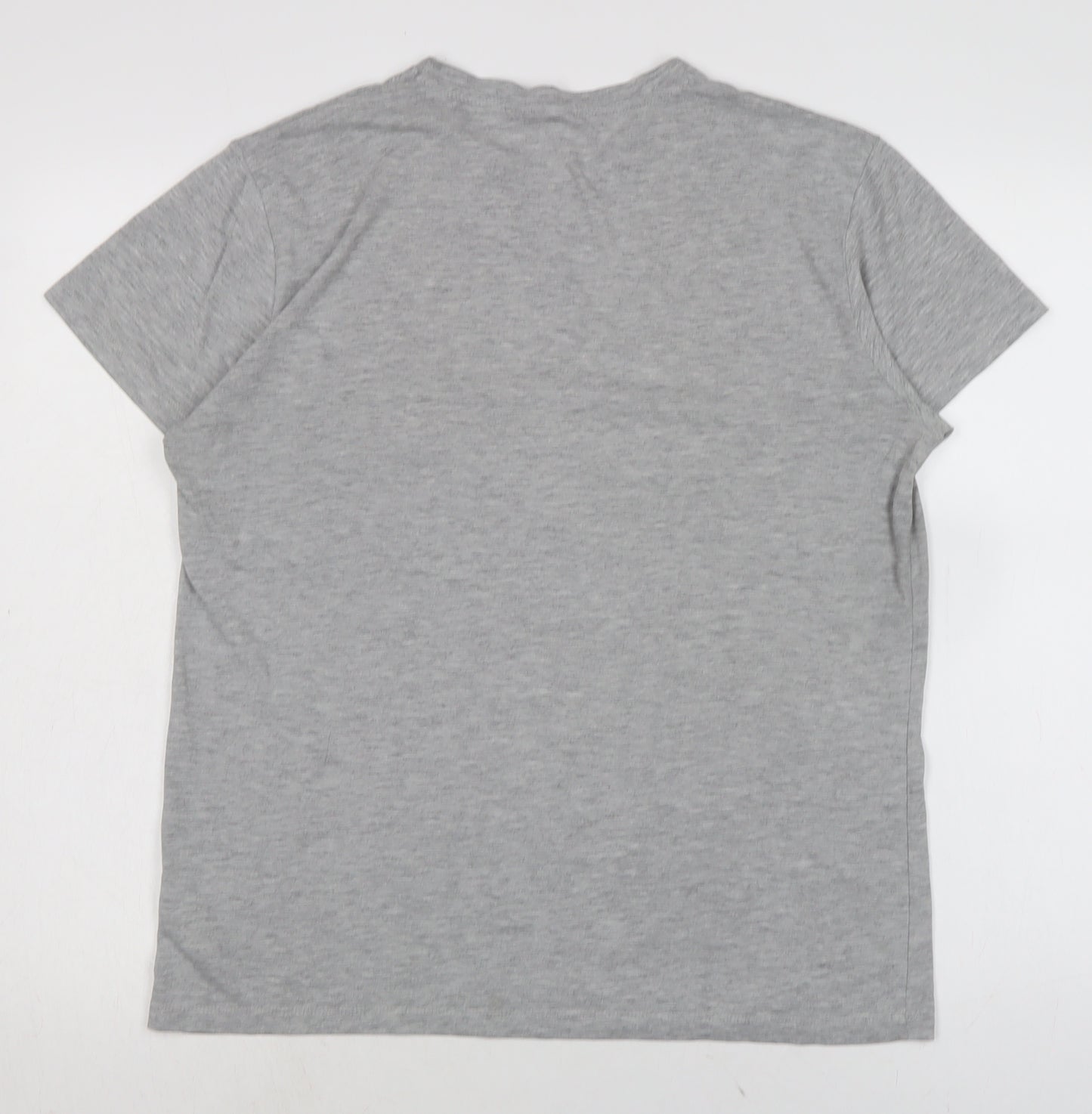 Marvel Mens Grey Cotton T-Shirt Size L Crew Neck