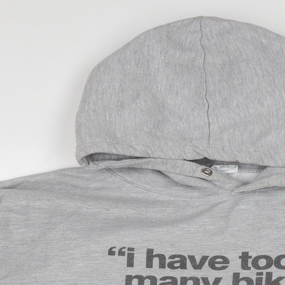 AWD Mens Grey Cotton Pullover Hoodie Size XL