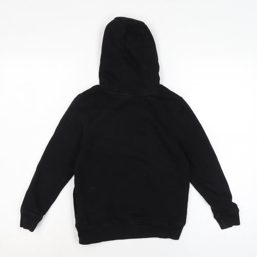 George Boys Black Cotton Pullover Hoodie Size 7-8 Years