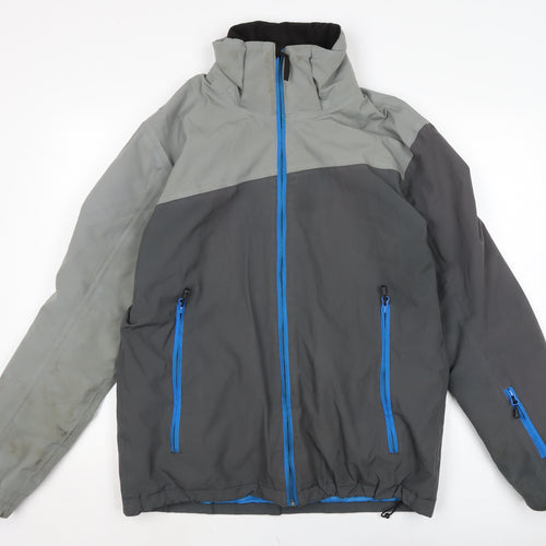 Inoc Mens Grey Anorak Jacket Size M Zip