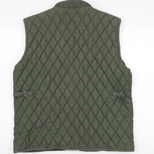 Cicerone Womens Green Gilet Waistcoat Size XL Snap