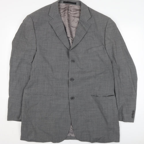 Marks and Spencer Mens Grey Polyester Jacket Suit Jacket Size XL Regular