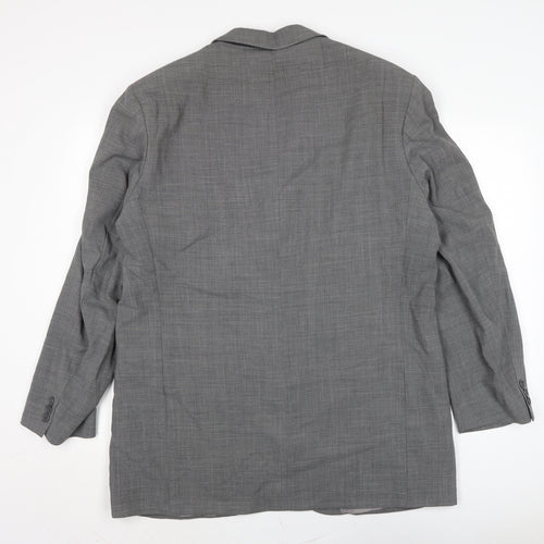 Marks and Spencer Mens Grey Polyester Jacket Suit Jacket Size XL Regular