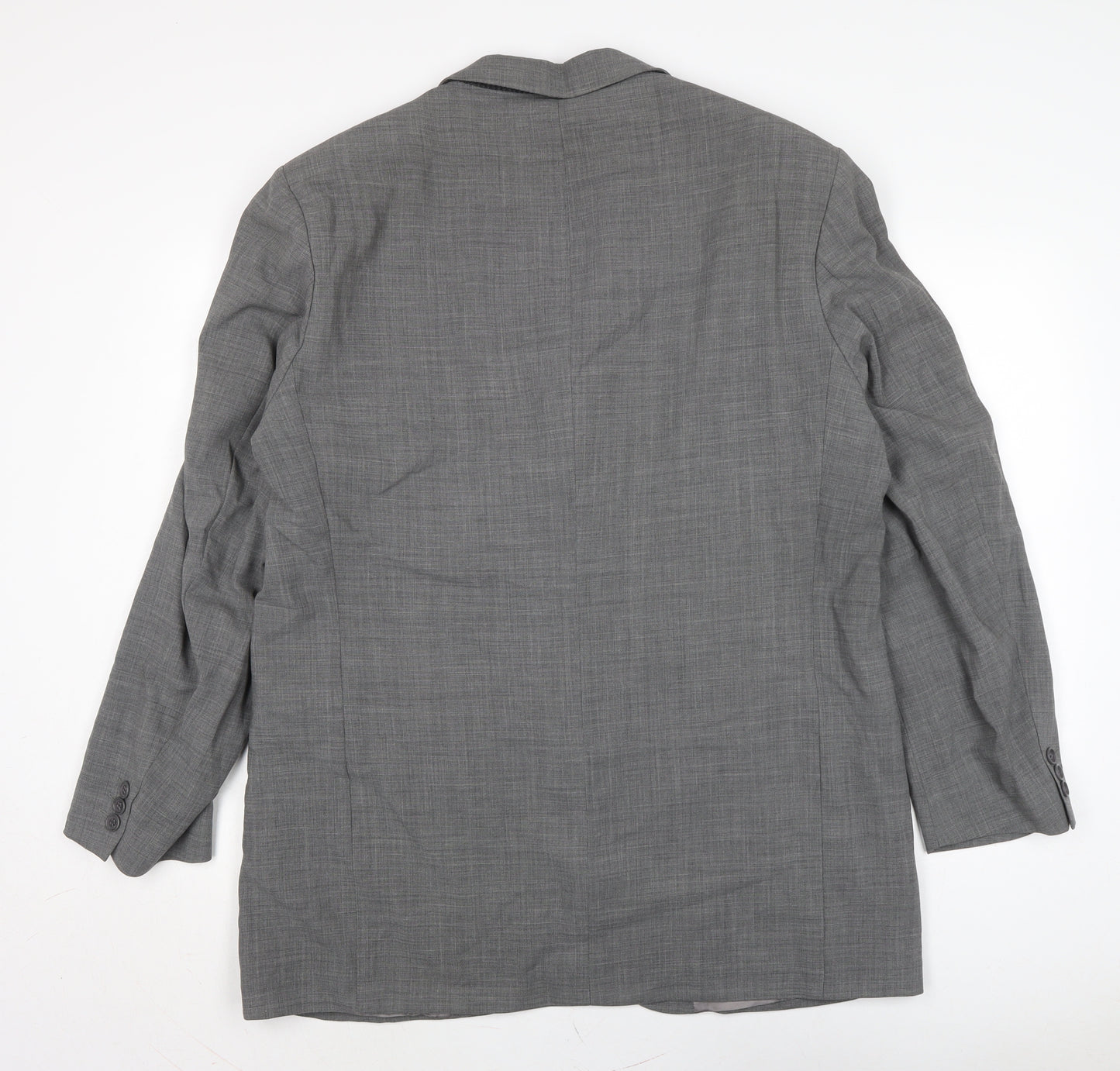 Marks and Spencer Mens Grey Polyester Jacket Suit Jacket Size XL Regular
