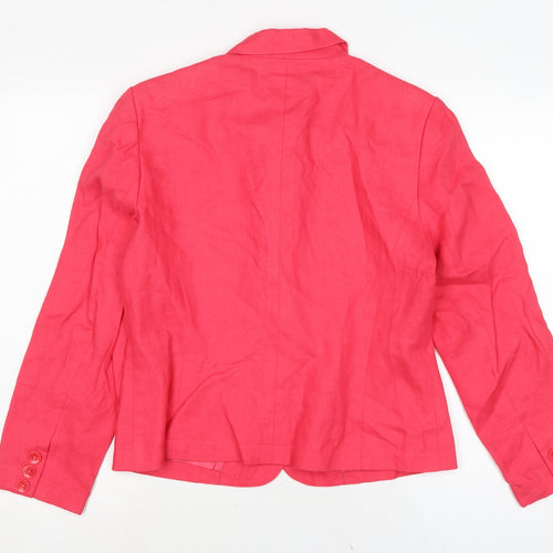 Talbots Womens Pink Jacket Size 8 Button