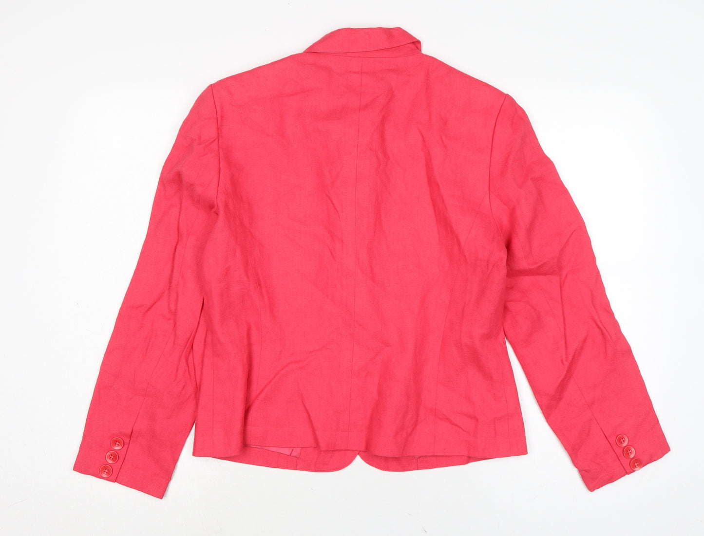 Talbots Womens Pink Jacket Size 8 Button