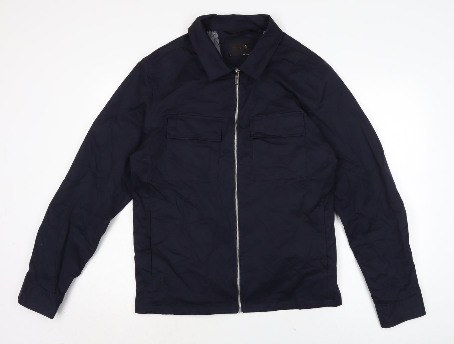 Marks and Spencer Mens Blue Jacket Size L Zip