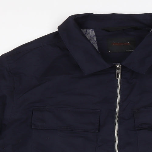 Marks and Spencer Mens Blue Jacket Size L Zip