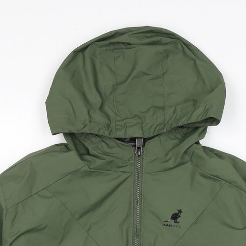Kangol Boys Green Anorak Jacket Size 13 Years Zip