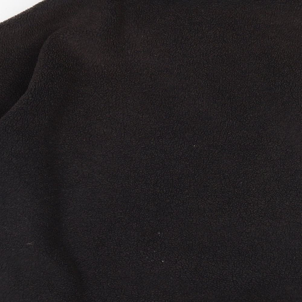 Polartec Mens Grey Mock Neck Polyester Full Zip Jumper Size L Long Sleeve
