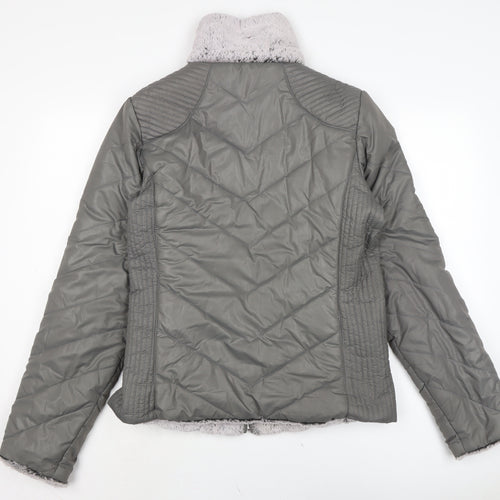 Hawkes Womens Grey Jacket Size L Zip