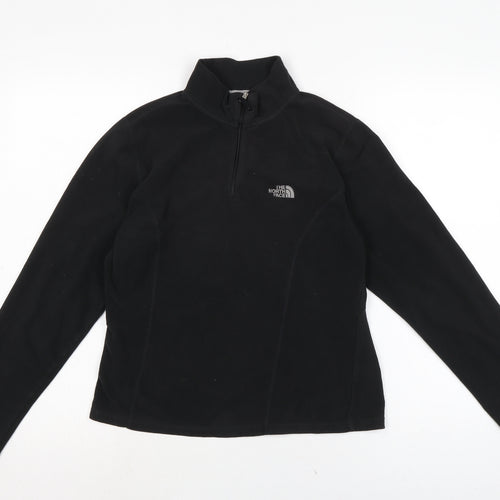 The North Face Womens Black Mock Neck Polyester Pullover Jumper Size M