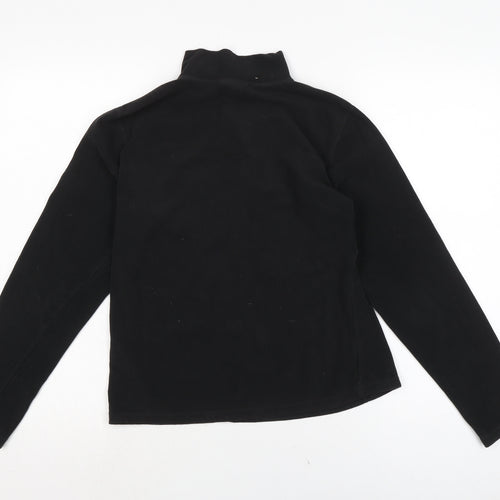 The North Face Womens Black Mock Neck Polyester Pullover Jumper Size M