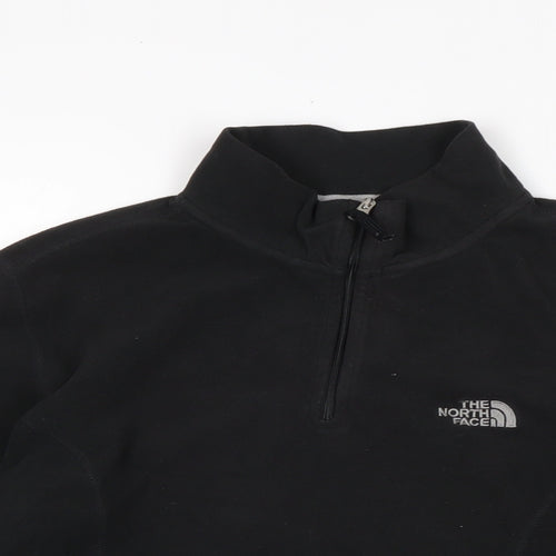 The North Face Womens Black Mock Neck Polyester Pullover Jumper Size M