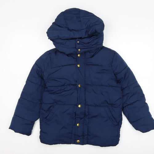 Gap Boys Blue Puffer Jacket Coat Size M Zip