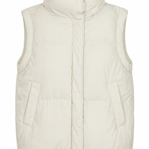 Berksha Womens Ivory Gilet Waistcoat Size L Zip