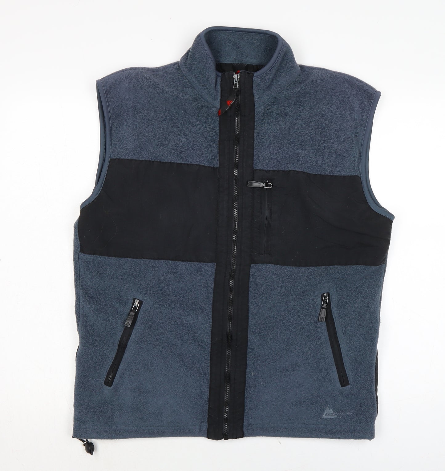 One Valley Mens Blue Gilet Waistcoat Size M Zip