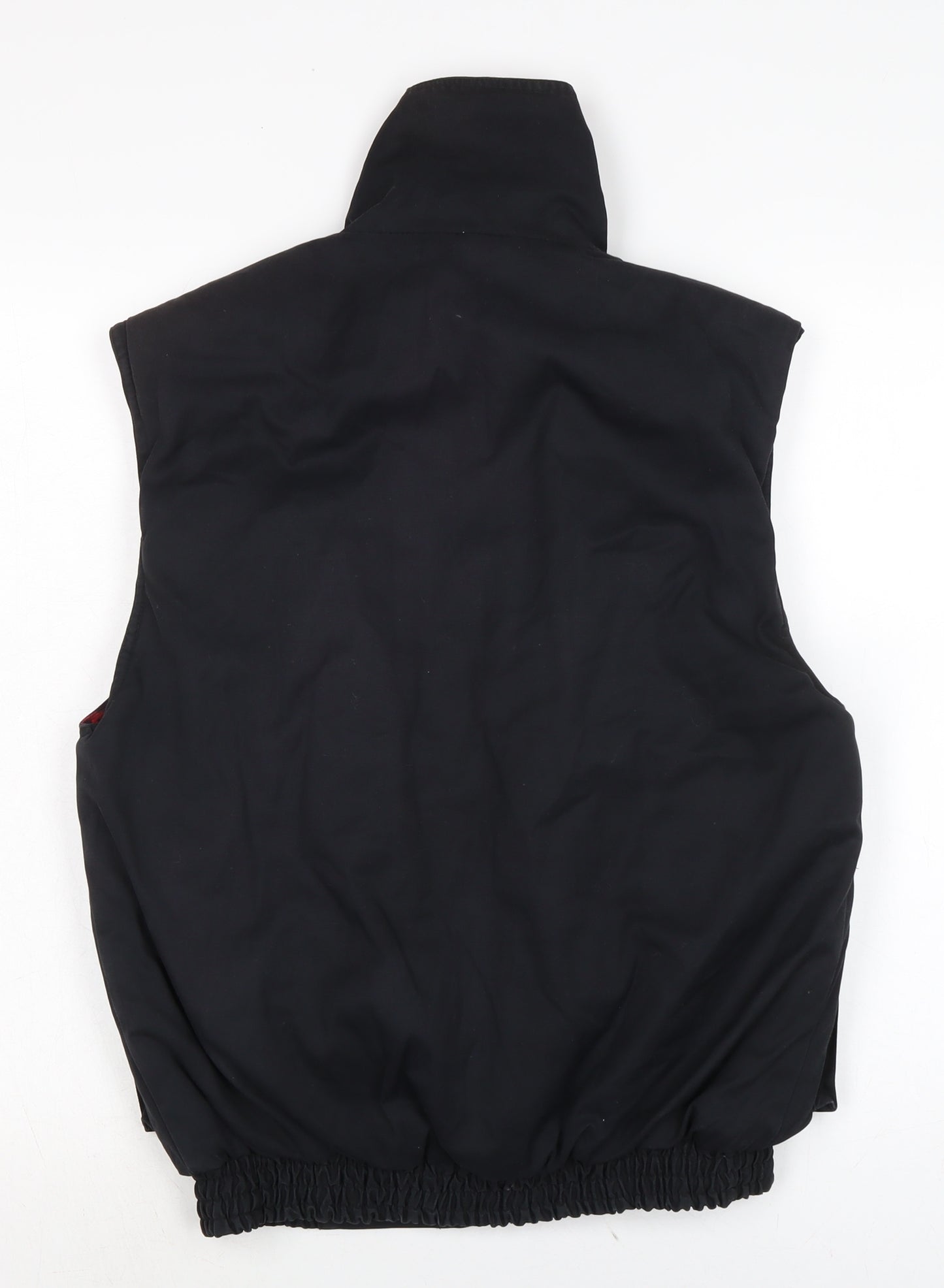 Frozen Assets Mens Black Gilet Waistcoat Size S Zip