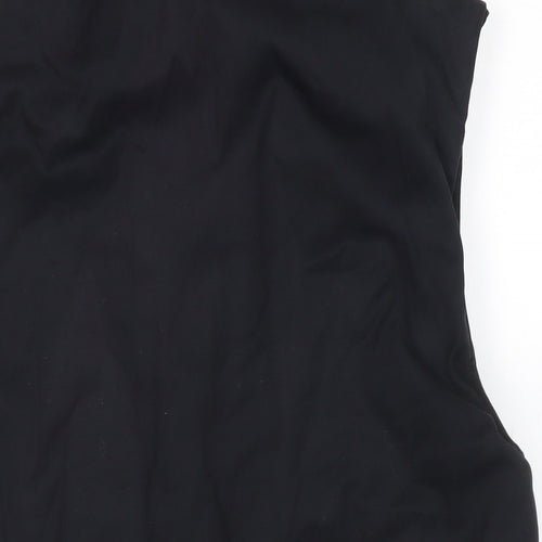 Frozen Assets Mens Black Gilet Waistcoat Size S Zip