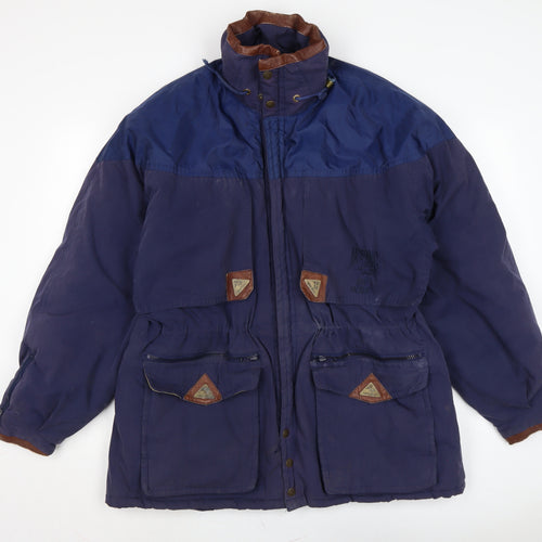 Mustang Mens Blue Anorak Coat Size M Zip