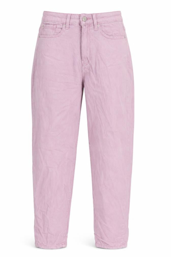 M&S Womens Orange Cotton Mom Jeans Size 6 L24.5 in Regular