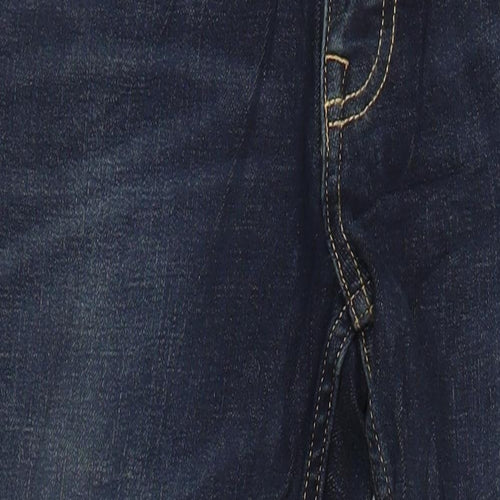 M&S Mens Blue Cotton Skinny Jeans Size 34 in L30 in Regular