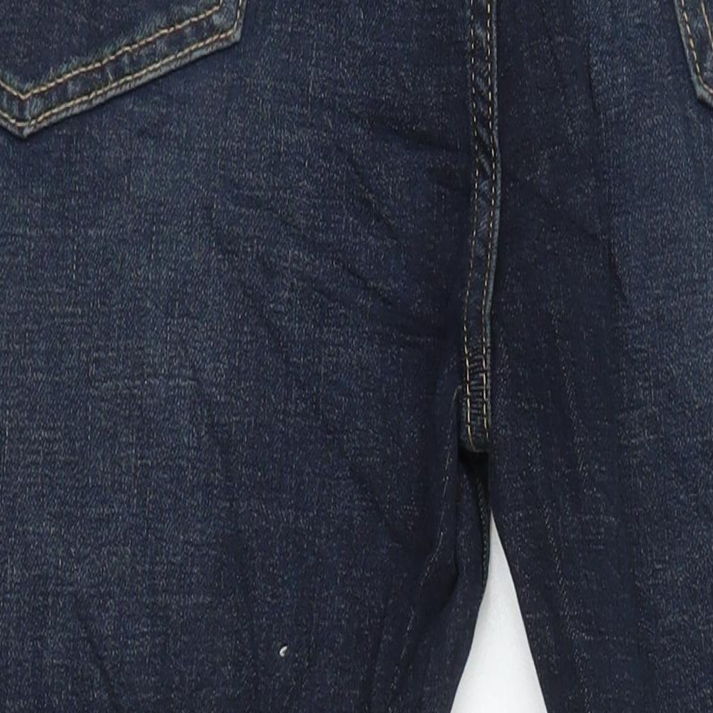 M&S Mens Blue Cotton Skinny Jeans Size 34 in L30 in Regular