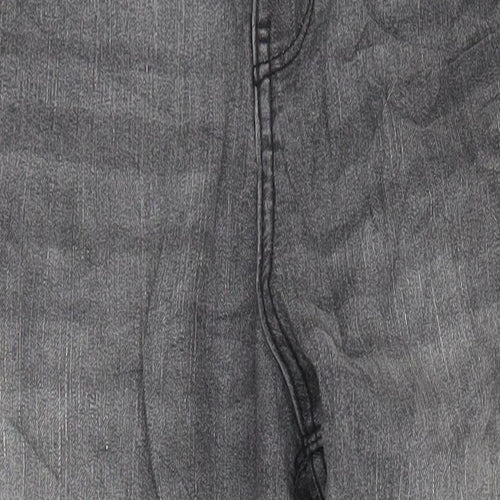 F&F Boys Grey Cotton Tapered Jeans Size 13-14 Years L24 in Extra-Slim