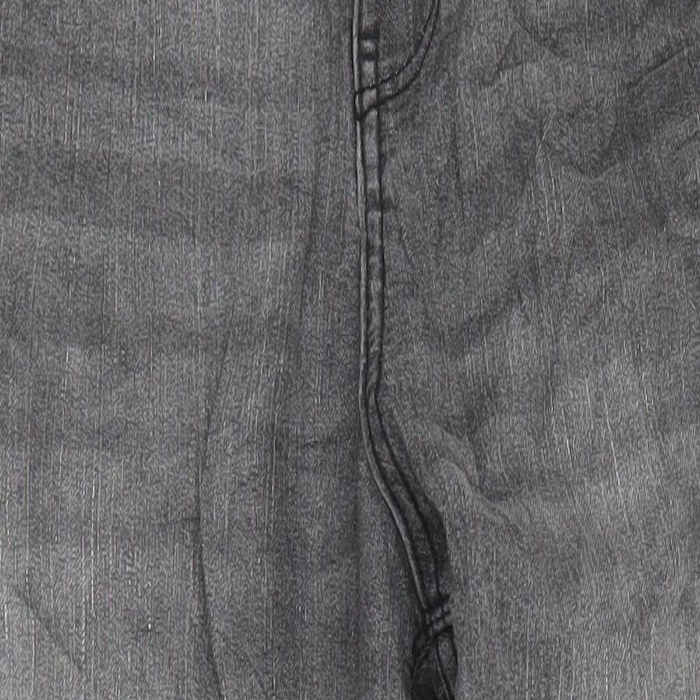 F&F Boys Grey Cotton Tapered Jeans Size 13-14 Years L24 in Extra-Slim